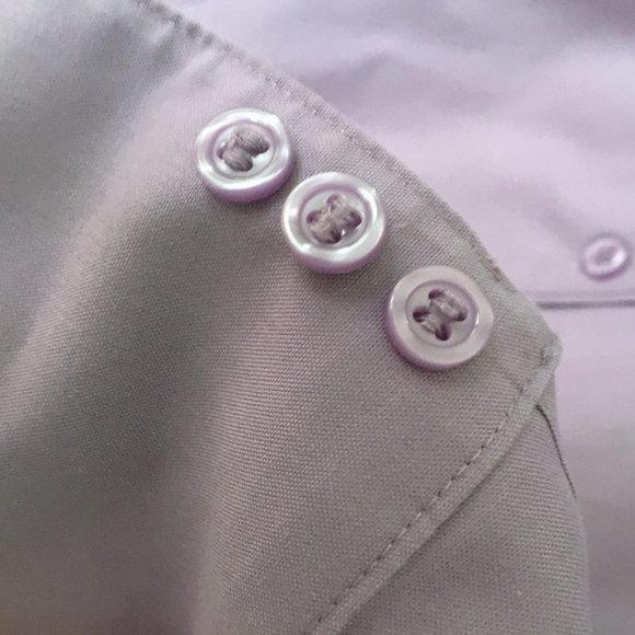 Purple button-up blouse size 14 - Picture 2 of 3